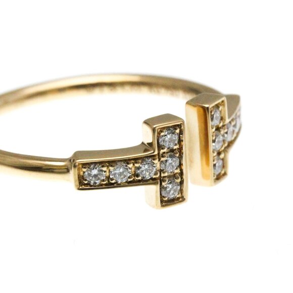 TIFFANY & CO. 18k Rose Gold Diamond Ring - Picture 8 of 11